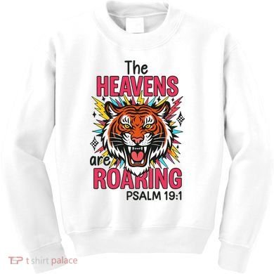 The Heavens Are Roaring Psalm Kids Sweatshirt