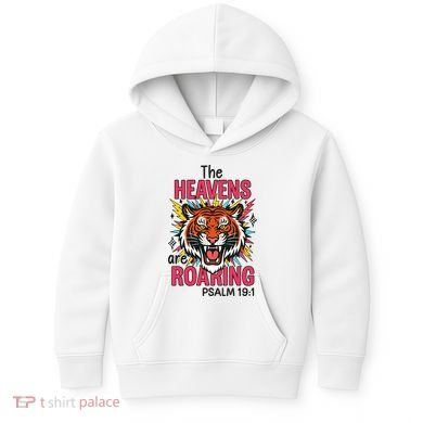 The Heavens Are Roaring Psalm Kids Hoodie