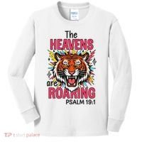 The Heavens Are Roaring Psalm Kids Long Sleeve Shirt thumb 0