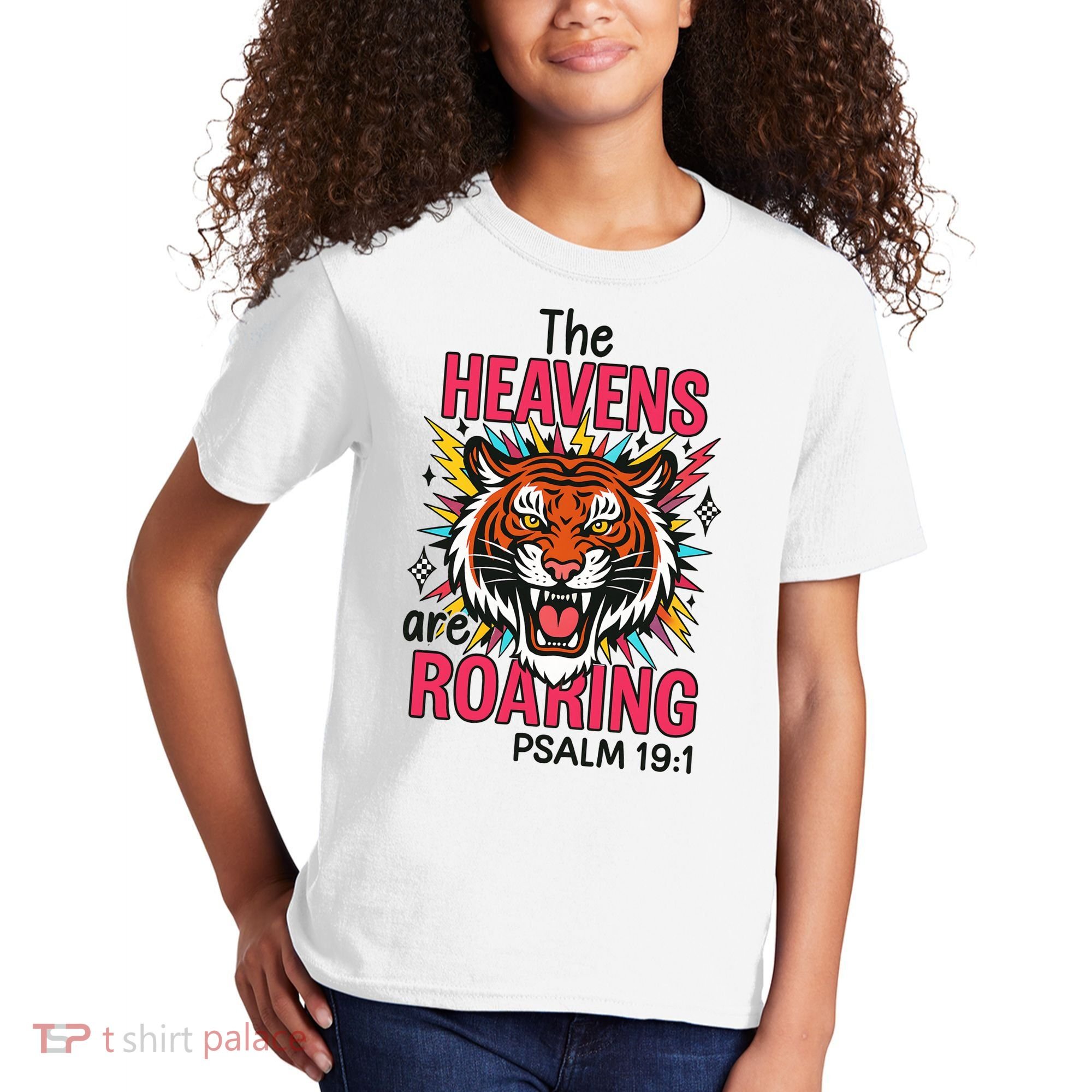The Heavens Are Roaring Psalm Kids T-Shirt