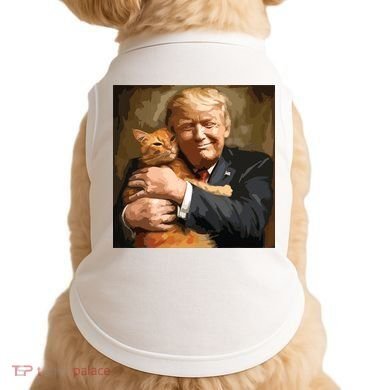 Trump Hugging An Orange Cat 2024 Doggie Tank