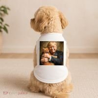 Trump Hugging An Orange Cat 2024 Doggie Tank thumb 2