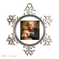 Trump Hugging An Orange Cat 2024 Ornament thumb 0
