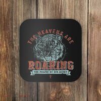 The Heavens Are Roaring Tiger Coaster thumb 0