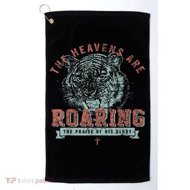 The Heavens Are Roaring Tiger Golf Towel