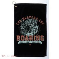 The Heavens Are Roaring Tiger Golf Towel thumb 0
