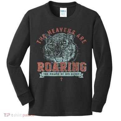 The Heavens Are Roaring Tiger Kids Long Sleeve Shirt