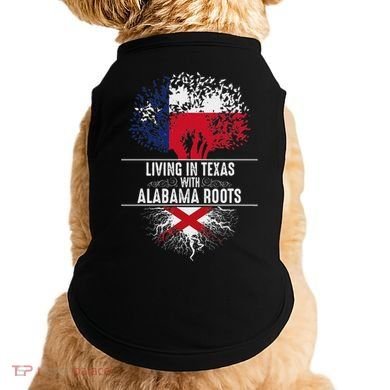 Texas Home Alabama Roots State Tree Flag Love Gift Doggie Tank