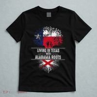 Texas Home Alabama Roots State Tree Flag Love Gift T-Shirt thumb 5