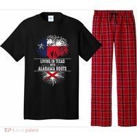 Texas Home Alabama Roots State Tree Flag Love Gift Pajama Set thumb 0