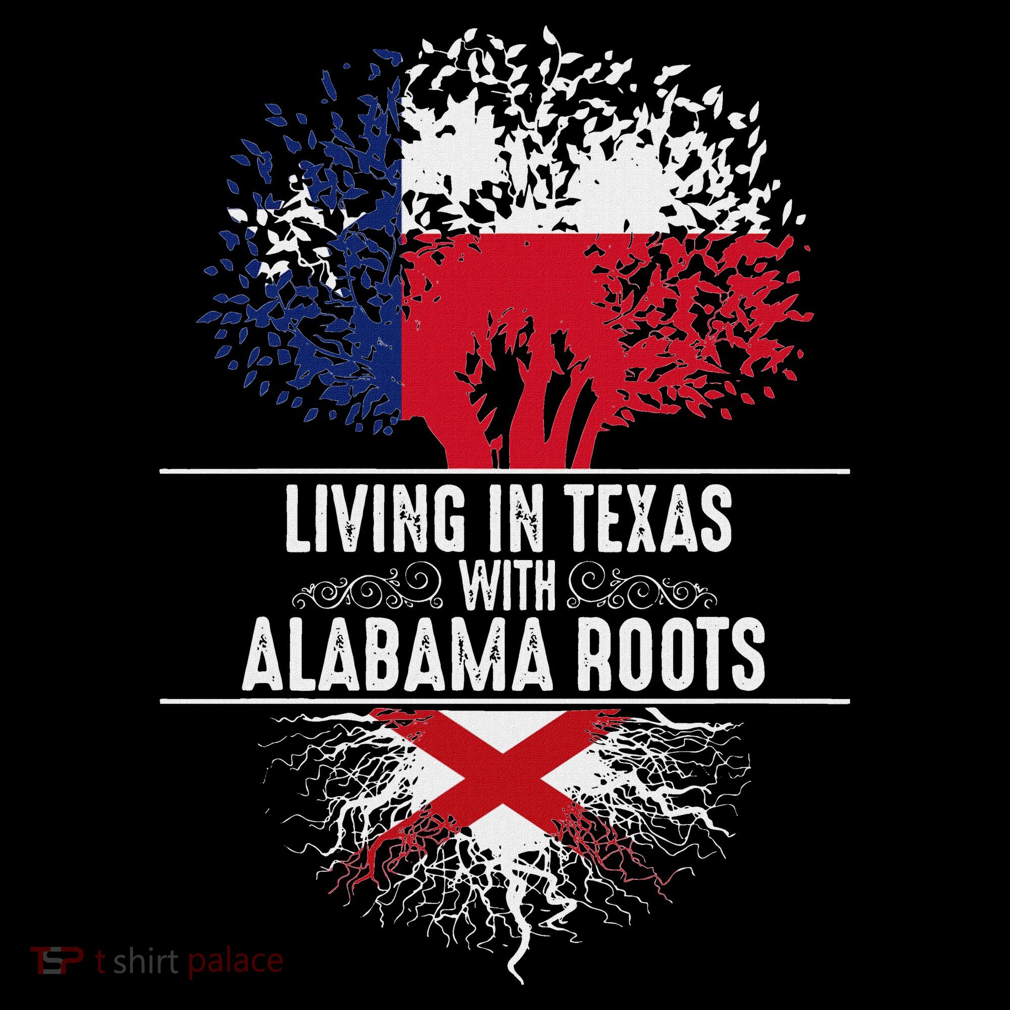 Texas Home Alabama Roots State Tree Flag Love Gift Mousepad