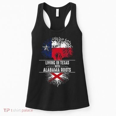 Texas Home Alabama Roots State Tree Flag Love Gift Women's Tank Top