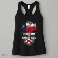 Texas Home Alabama Roots State Tree Flag Love Gift Women's Tank Top thumb 3