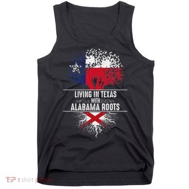 Texas Home Alabama Roots State Tree Flag Love Gift Tank Top