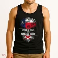 Texas Home Alabama Roots State Tree Flag Love Gift Tank Top thumb 3