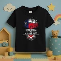Texas Home Alabama Roots State Tree Flag Love Gift Toddler T-Shirt thumb 3