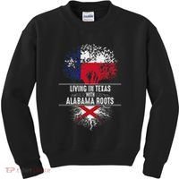 Texas Home Alabama Roots State Tree Flag Love Gift Kids Sweatshirt thumb 0