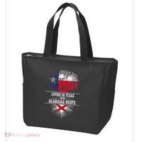 Texas Home Alabama Roots State Tree Flag Love Gift Tote Bag thumb 3