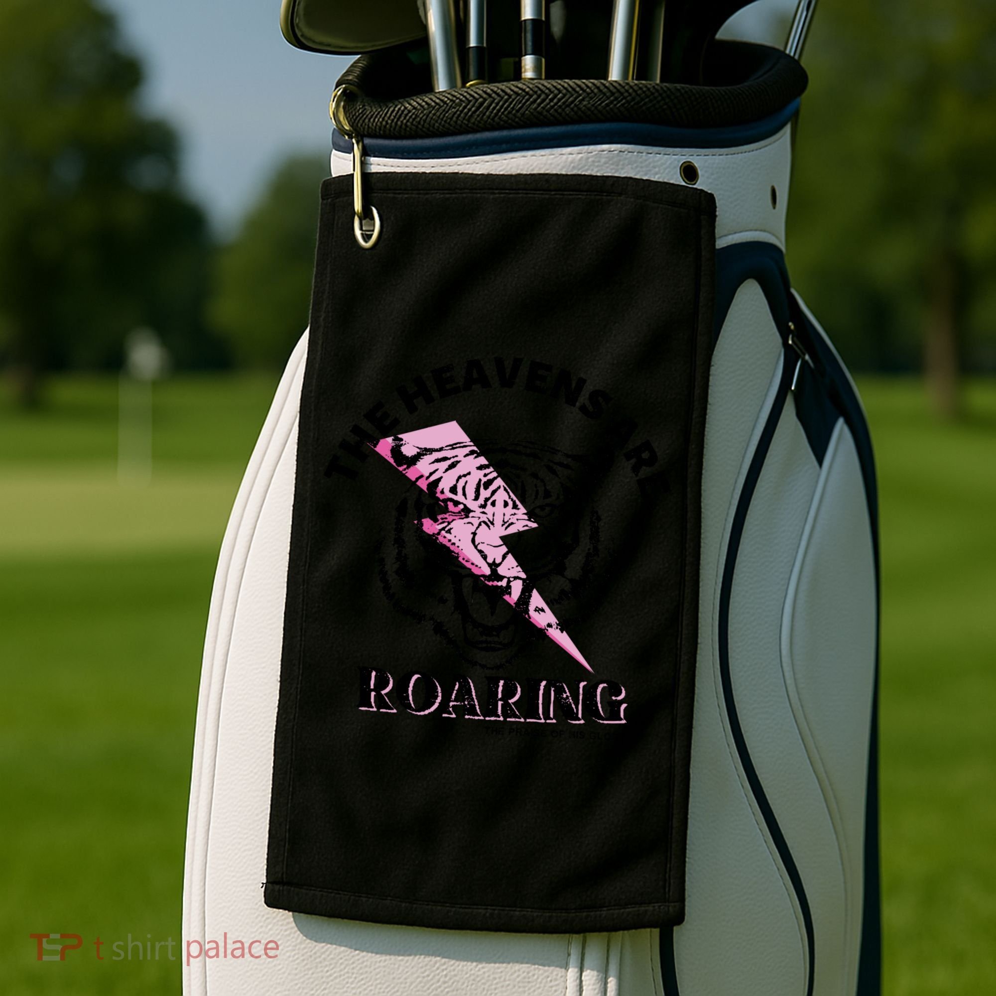 The Heavens Are Roaring Christian Golf Towel