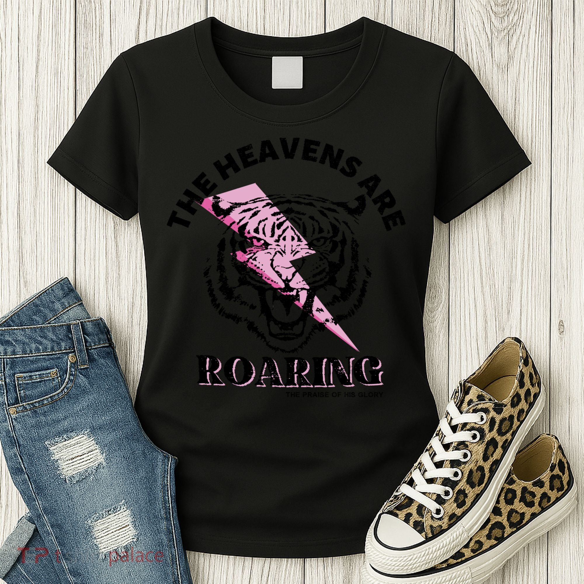 The Heavens Are Roaring Christian Women's T-Shirt