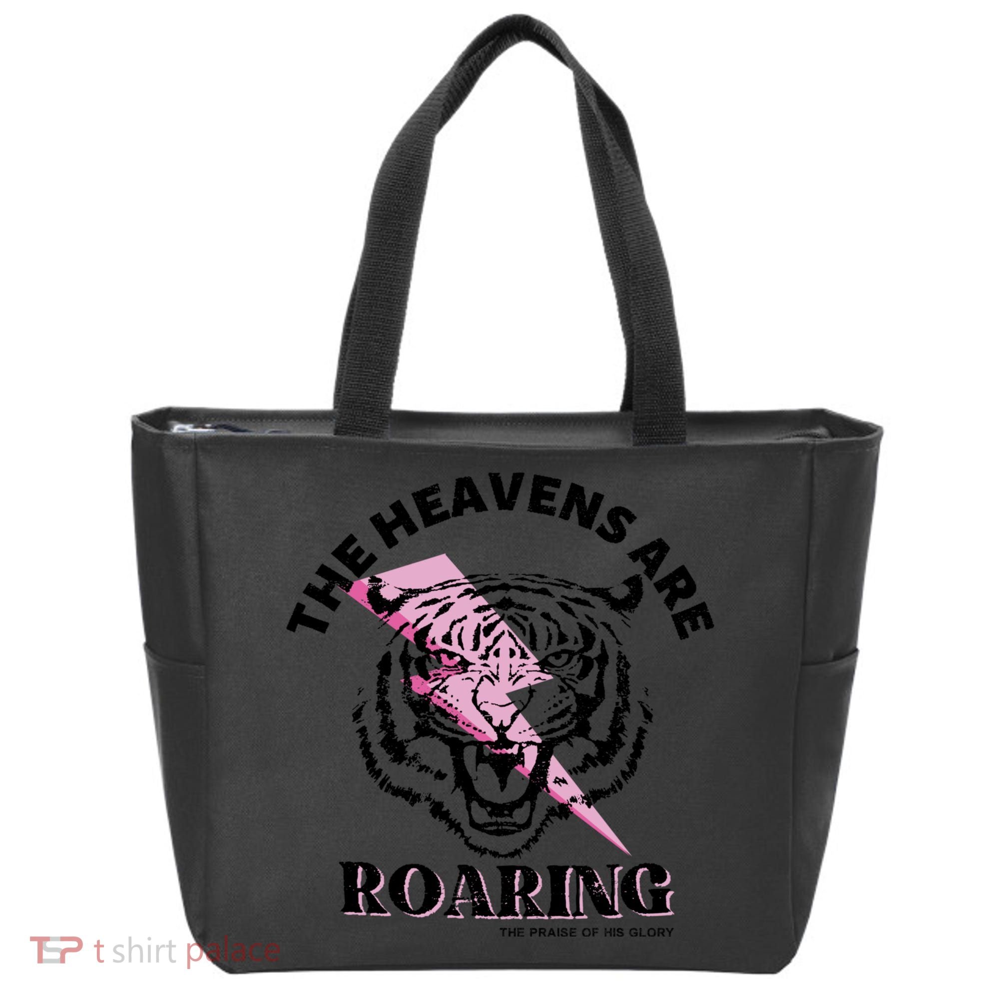 The Heavens Are Roaring Christian Tote Bag