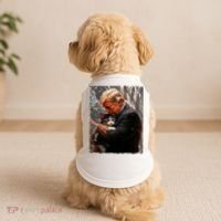 Trump Hugging An Orange Cat 2024 Make Cats Safe Again Doggie Tank thumb 2