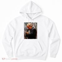 Trump Hugging An Orange Cat 2024 Make Cats Safe Again Hoodie thumb 0