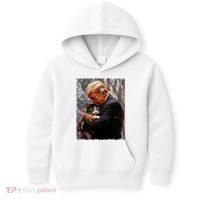 Trump Hugging An Orange Cat 2024 Make Cats Safe Again Kids Hoodie thumb 0