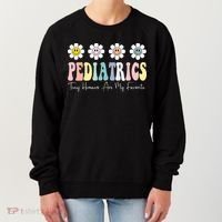 Tiny Humans Are My Favorite Pediatrics Nicu Peds Nurse Long Sleeve Women's Sweatshirt thumb 0