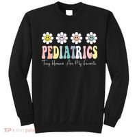 Tiny Humans Are My Favorite Pediatrics Nicu Peds Nurse Long Sleeve Sweatshirt thumb 0