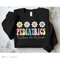 Tiny Humans Are My Favorite Pediatrics Nicu Peds Nurse Long Sleeve Sweatshirt thumb 2