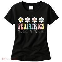 Tiny Humans Are My Favorite Pediatrics Nicu Peds Nurse Long Sleeve Women's T-Shirt thumb 0