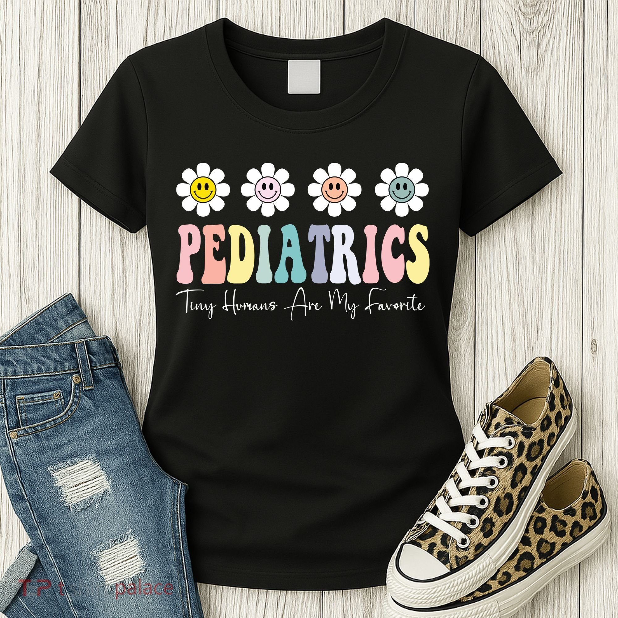 Tiny Humans Are My Favorite Pediatrics Nicu Peds Nurse Long Sleeve Women's T-Shirt