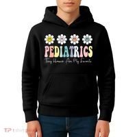 Tiny Humans Are My Favorite Pediatrics Nicu Peds Nurse Long Sleeve Kids Hoodie thumb 4