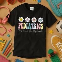 Tiny Humans Are My Favorite Pediatrics Nicu Peds Nurse Long Sleeve Kids T-Shirt thumb 3
