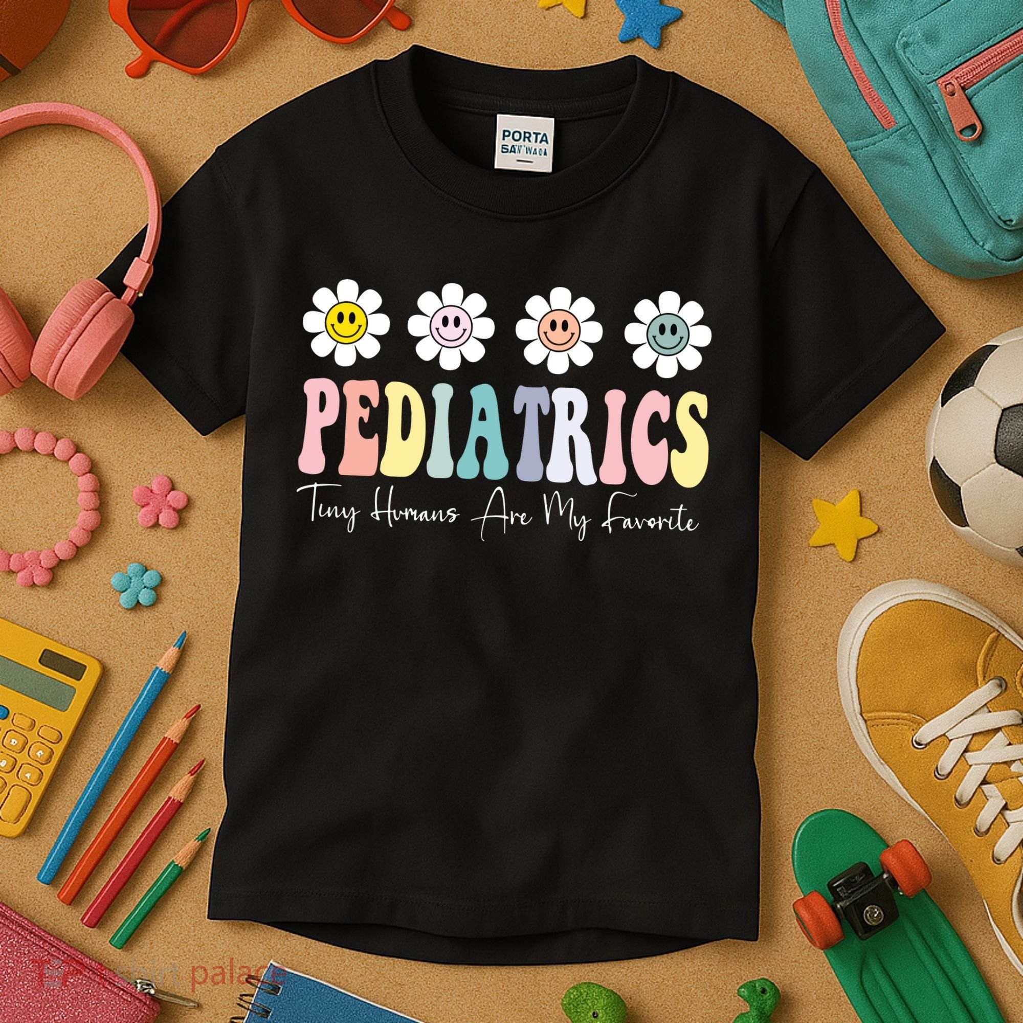 Tiny Humans Are My Favorite Pediatrics Nicu Peds Nurse Long Sleeve Kids T-Shirt