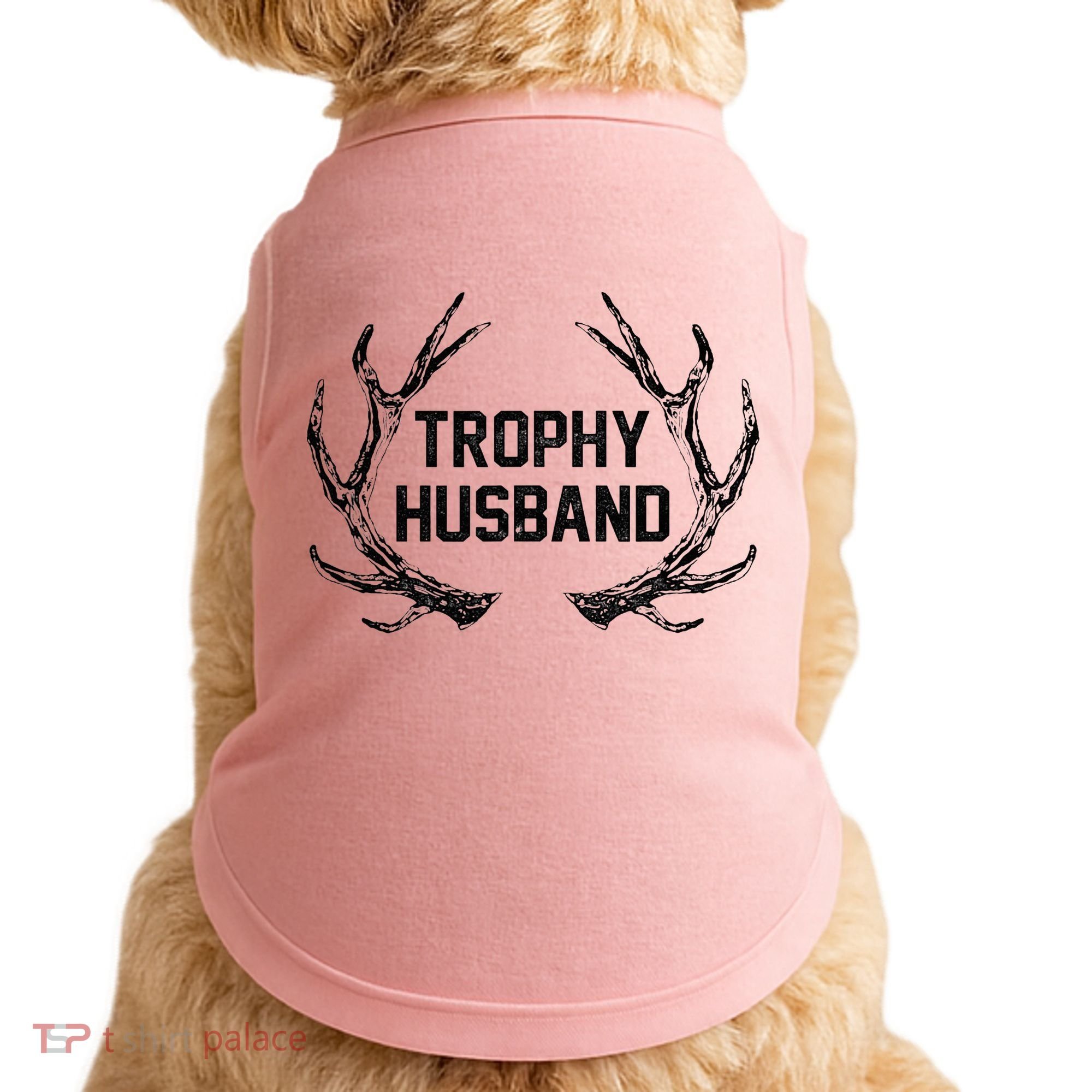 Trophy Husband Antler Doggie Tank