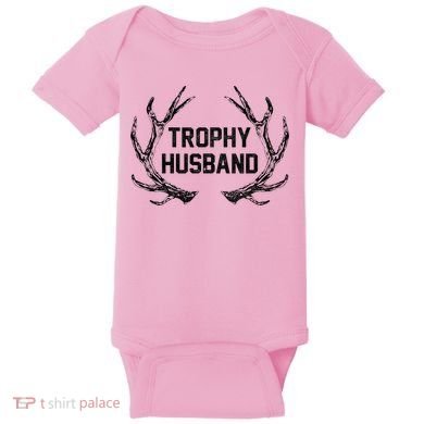 Trophy Husband Antler Baby Bodysuit