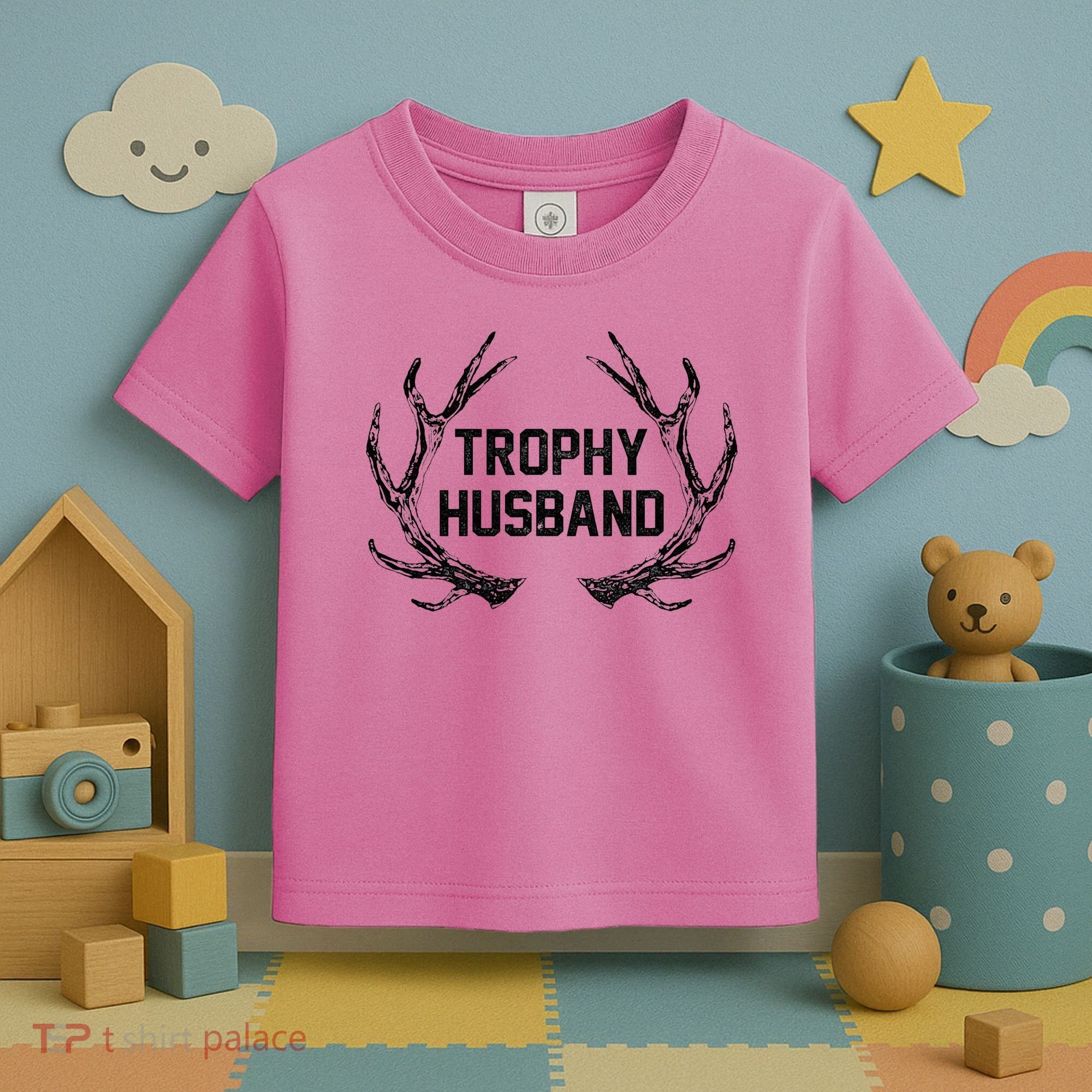 Trophy Husband Antler Toddler T-Shirt