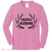 Trophy Husband Antler Kids Long Sleeve Shirt thumb 0