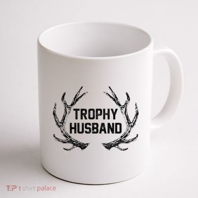 Trophy Husband Antler Coffee Mug back