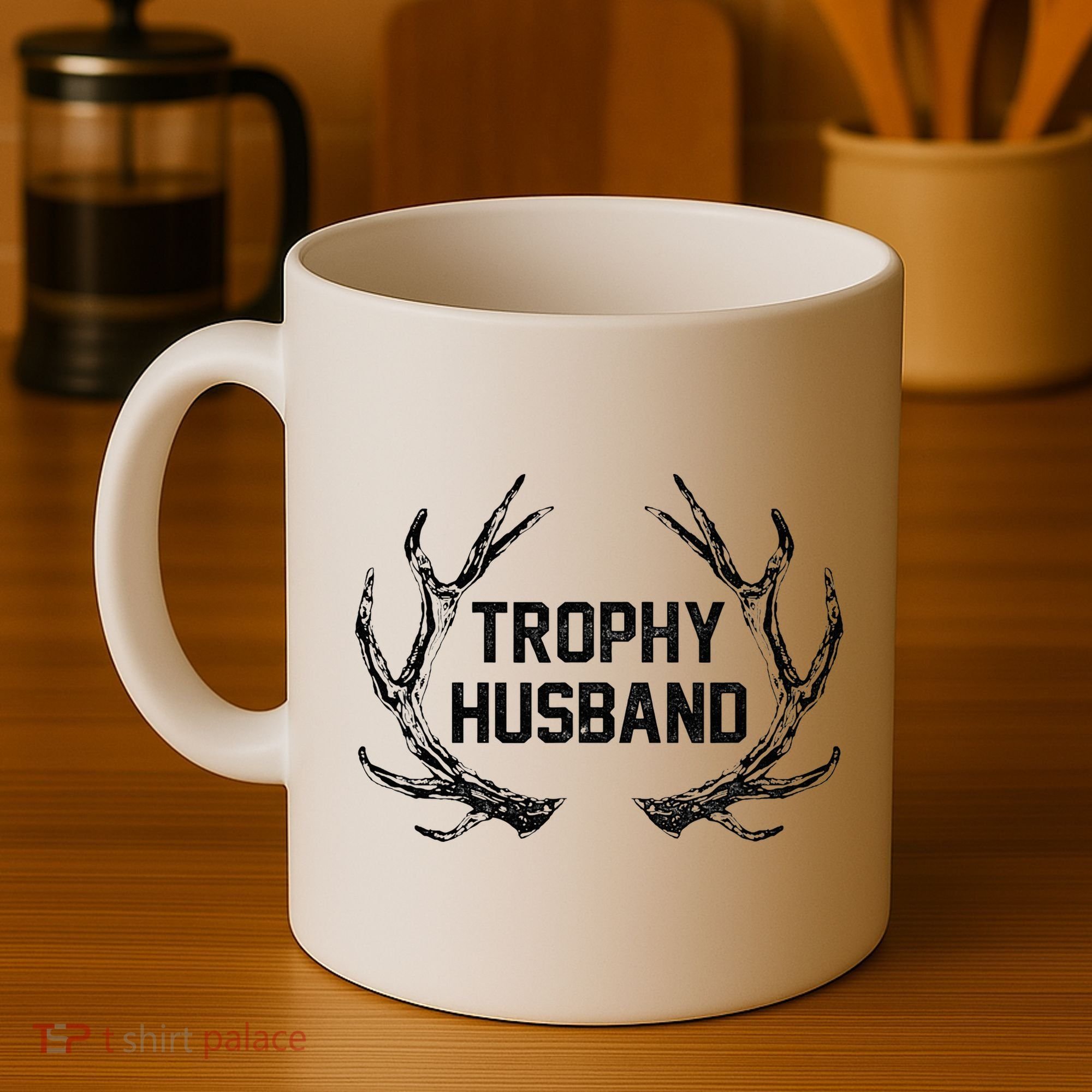 Trophy Husband Antler Coffee Mug