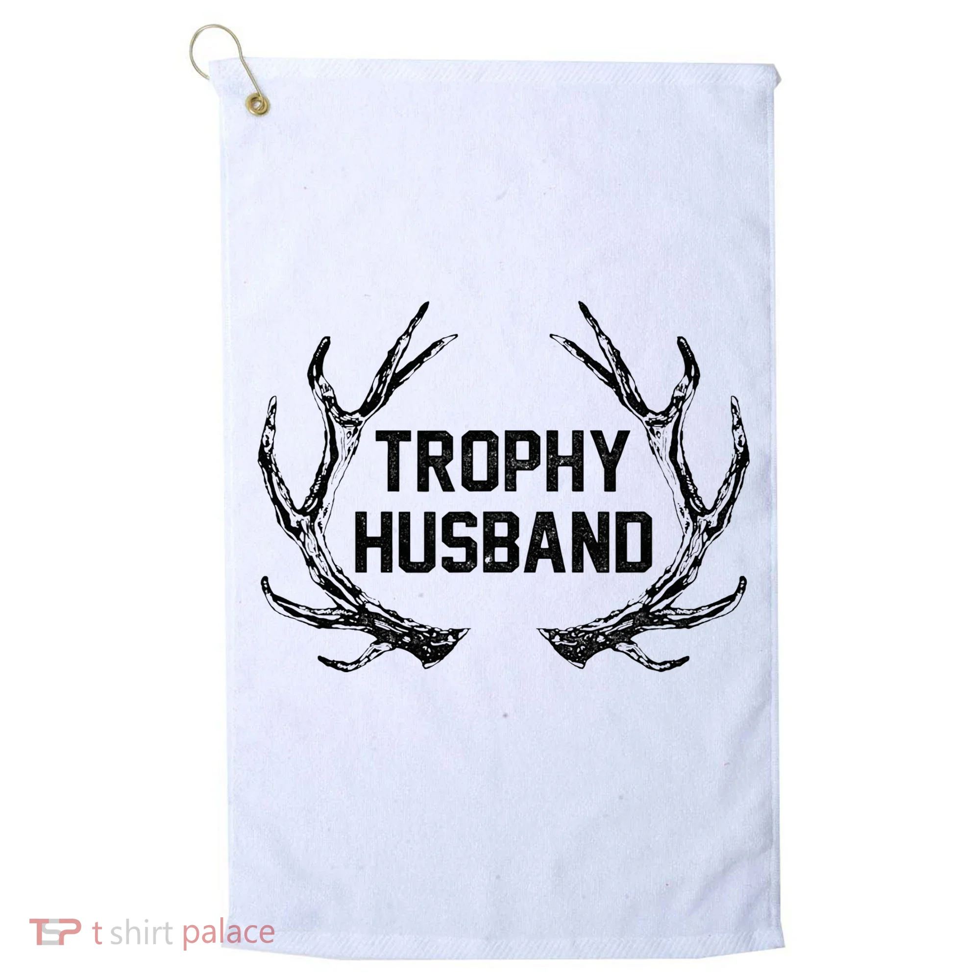 Trophy Husband Antler Golf Towel