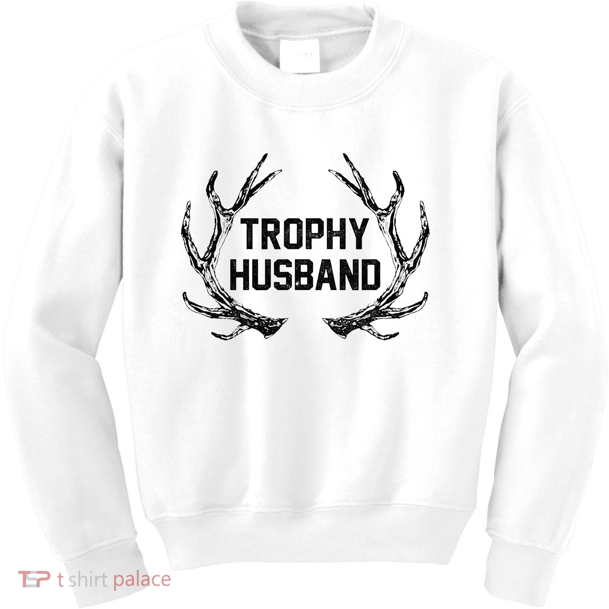 Trophy Husband Antler Kids Sweatshirt