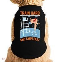 Train Hard And Swim Fast Doggie Tank thumb 0