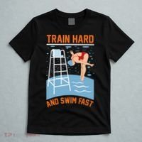 Train Hard And Swim Fast T-Shirt thumb 5