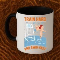 Train Hard And Swim Fast Coffee Mug thumb 2