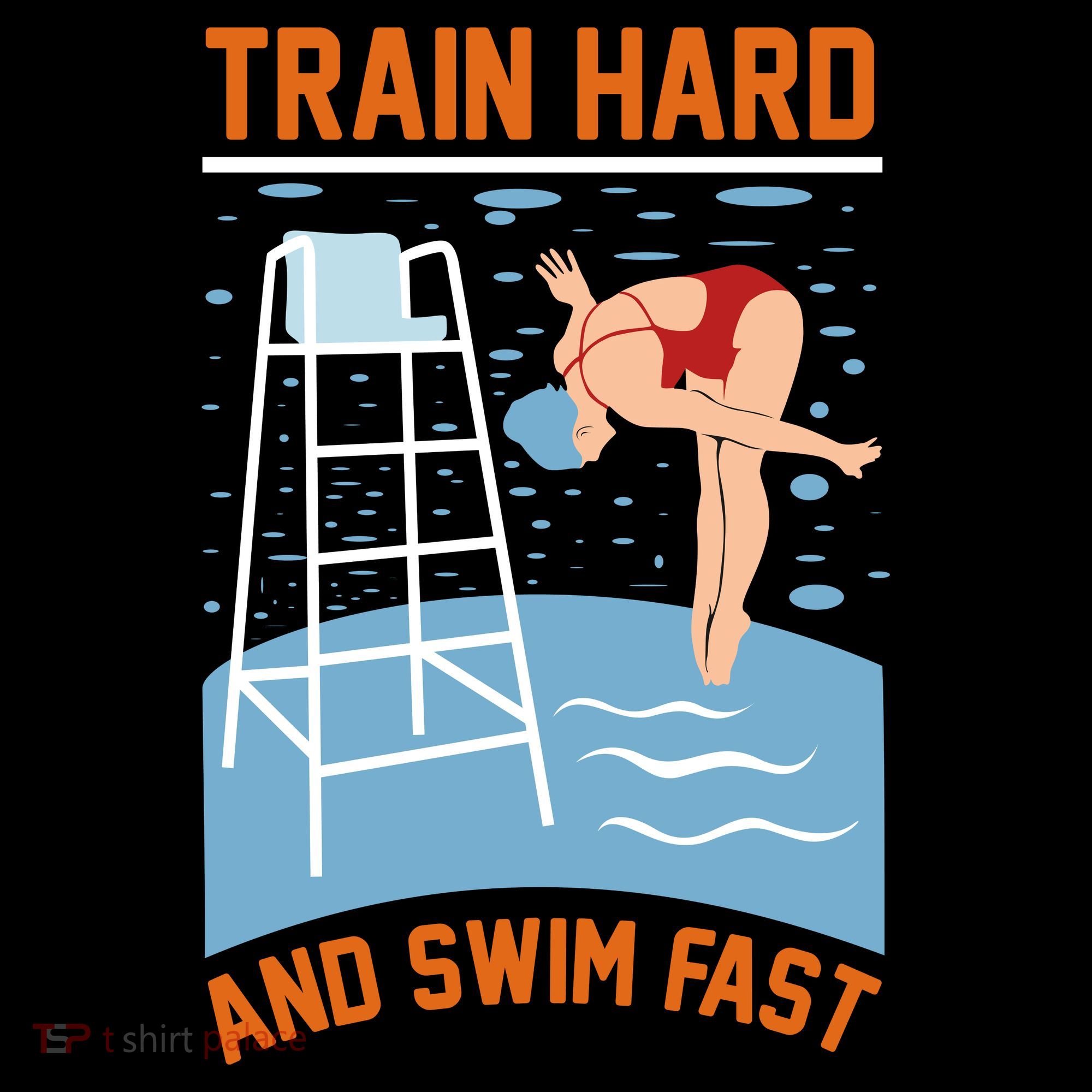Train Hard And Swim Fast Coaster