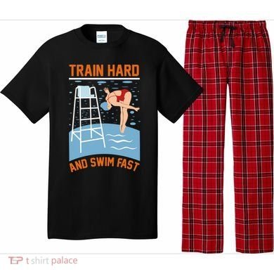 Train Hard And Swim Fast Pajama Set