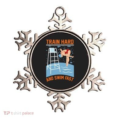 Train Hard And Swim Fast Ornament